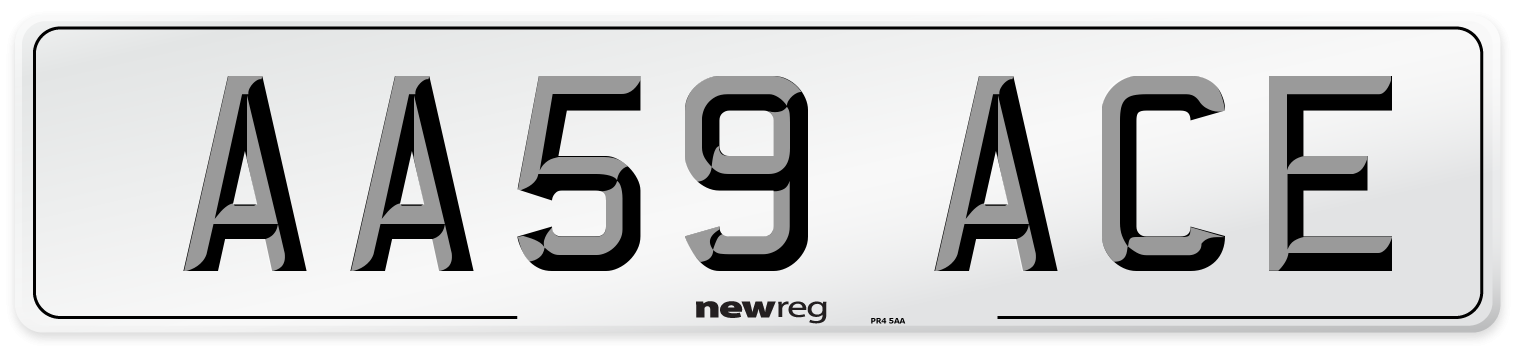 AA59 ACE Number Plate from New Reg
